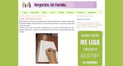Desktop Screenshot of negociosdefamilia.com.br